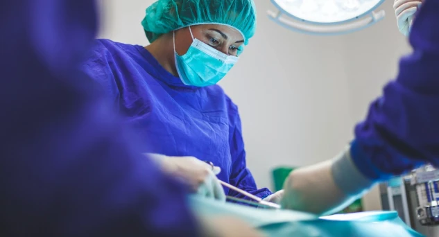 Doctors performing surgery
